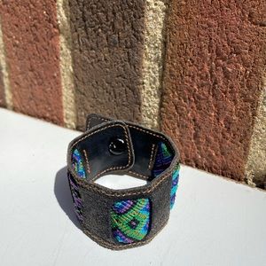 Boho Handmade in Mexico Leather Bracelet
